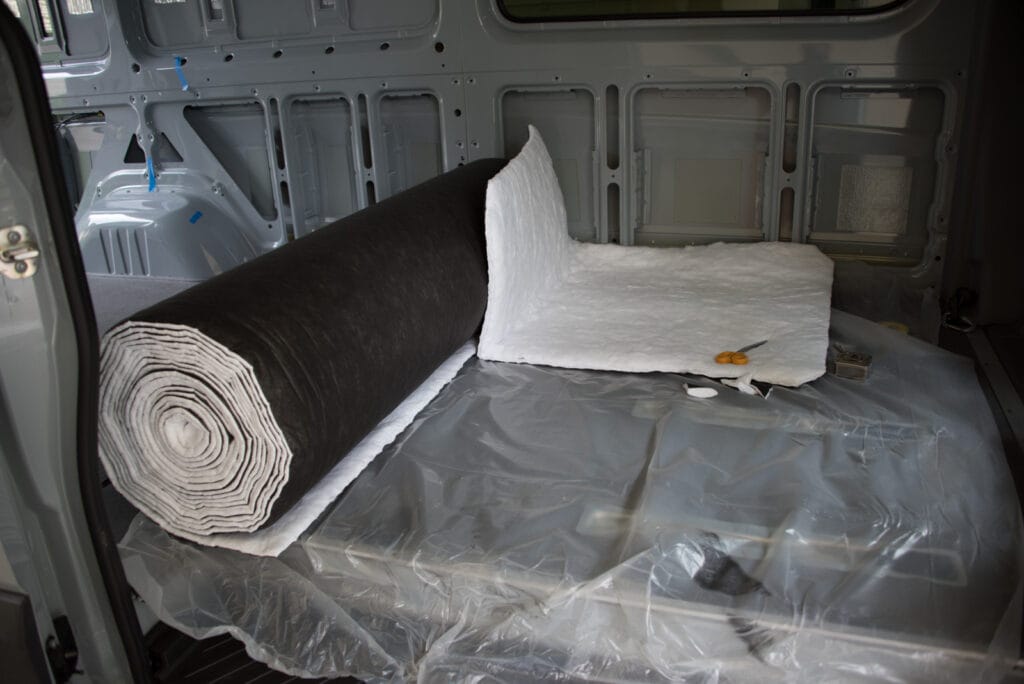 A 50-foot roll of Thinsulate. Almost enough for a 170" wheelbase Sprinter.