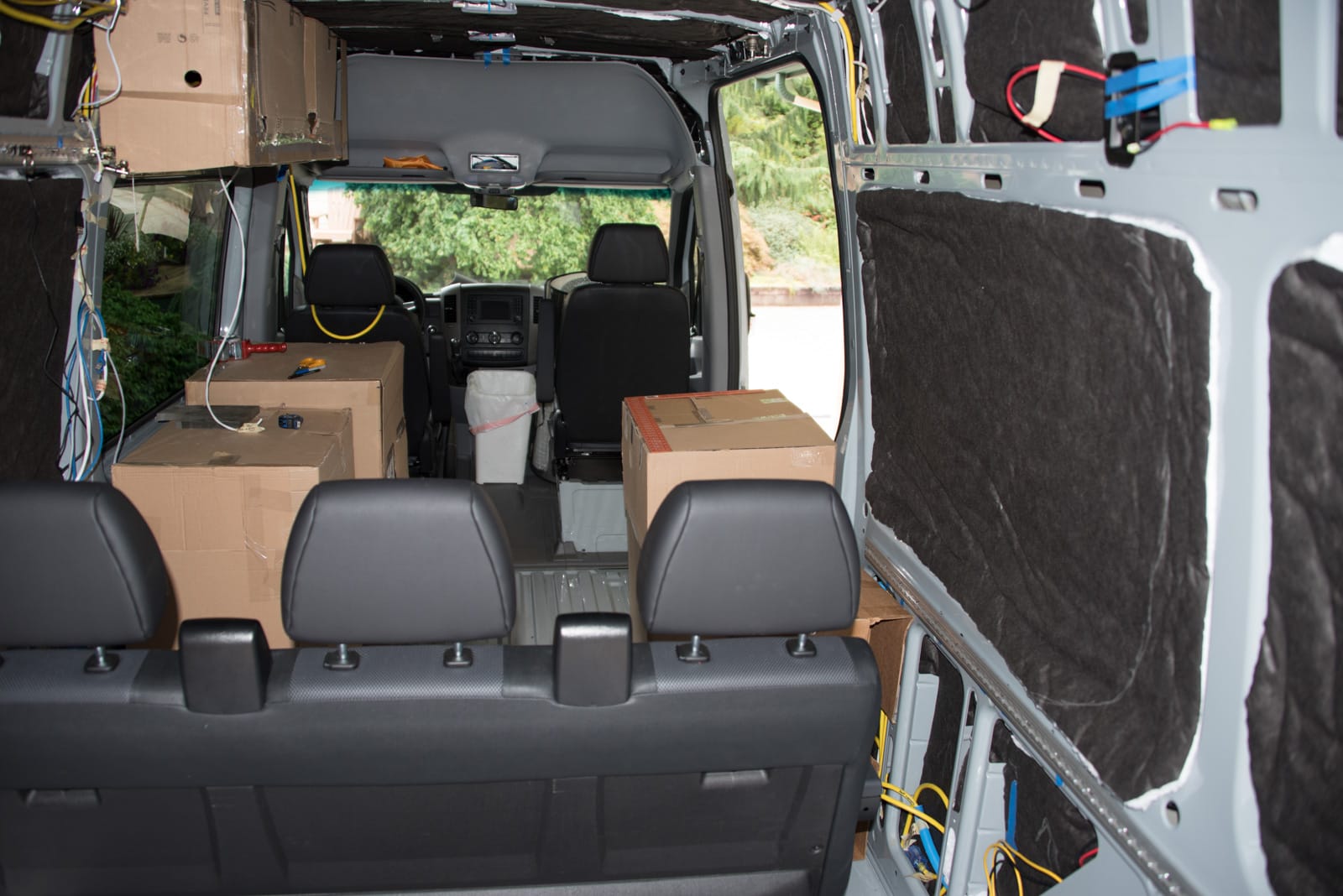 Cardboard cabinets - it's all we have for now!