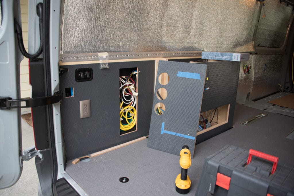 First cabinetry - battery box and electrical unit