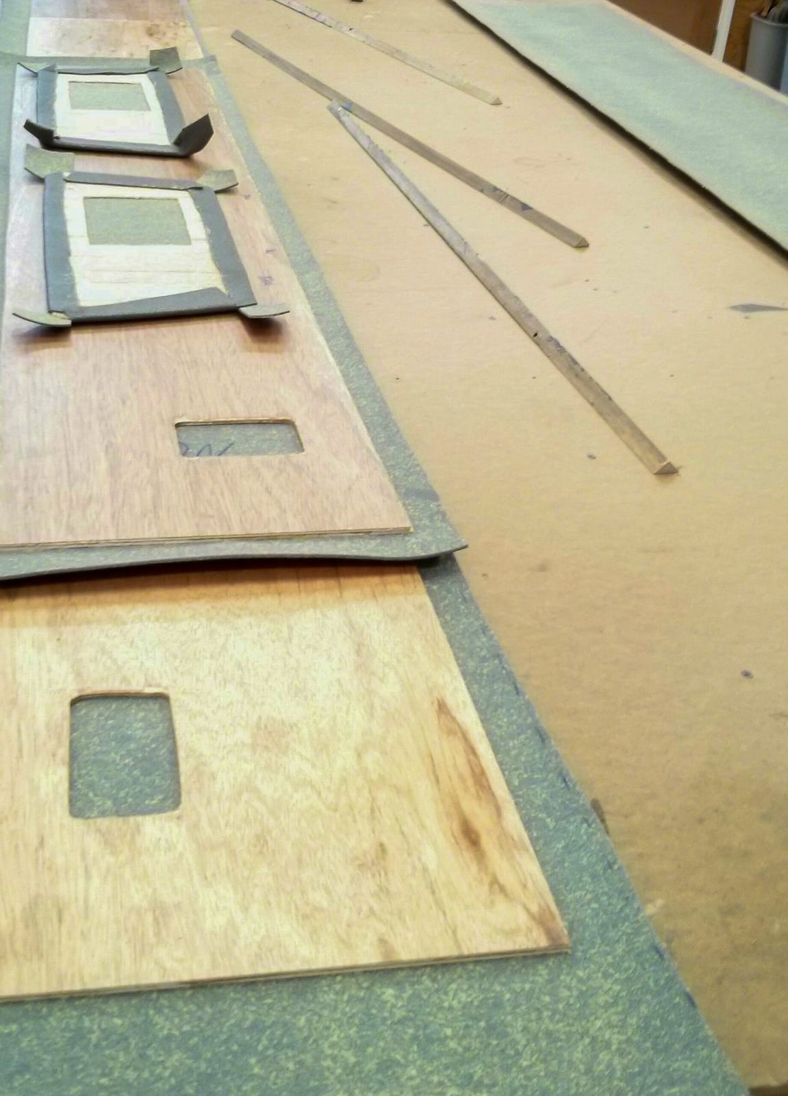Closed cell foam applied to the panels