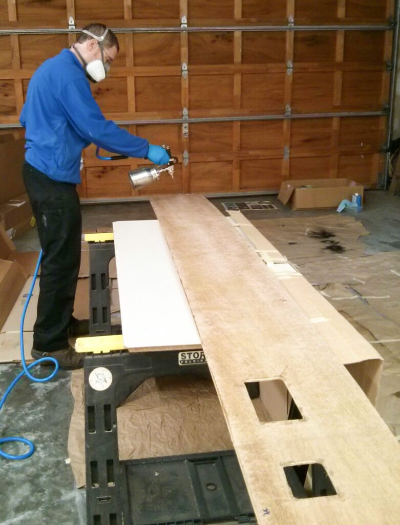 First time using a spray gun