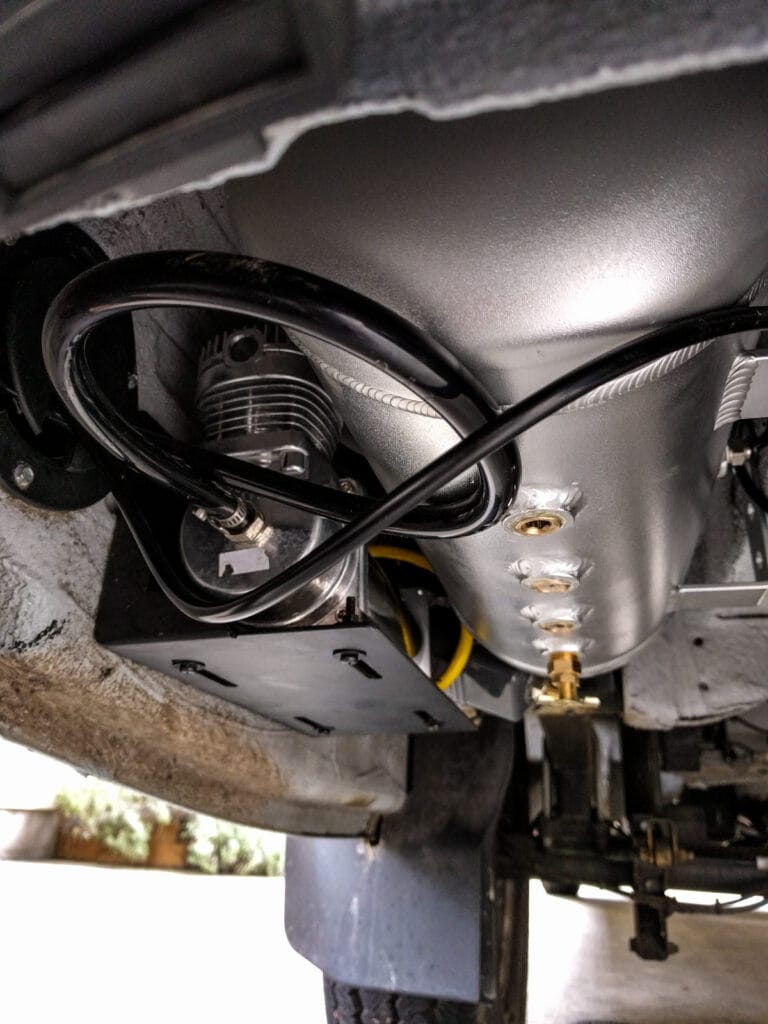 Air tank and compressor