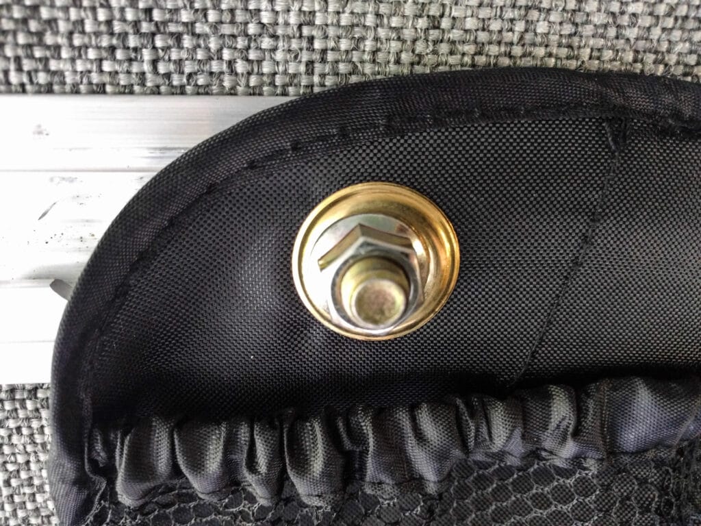 Grommet for l-track stud