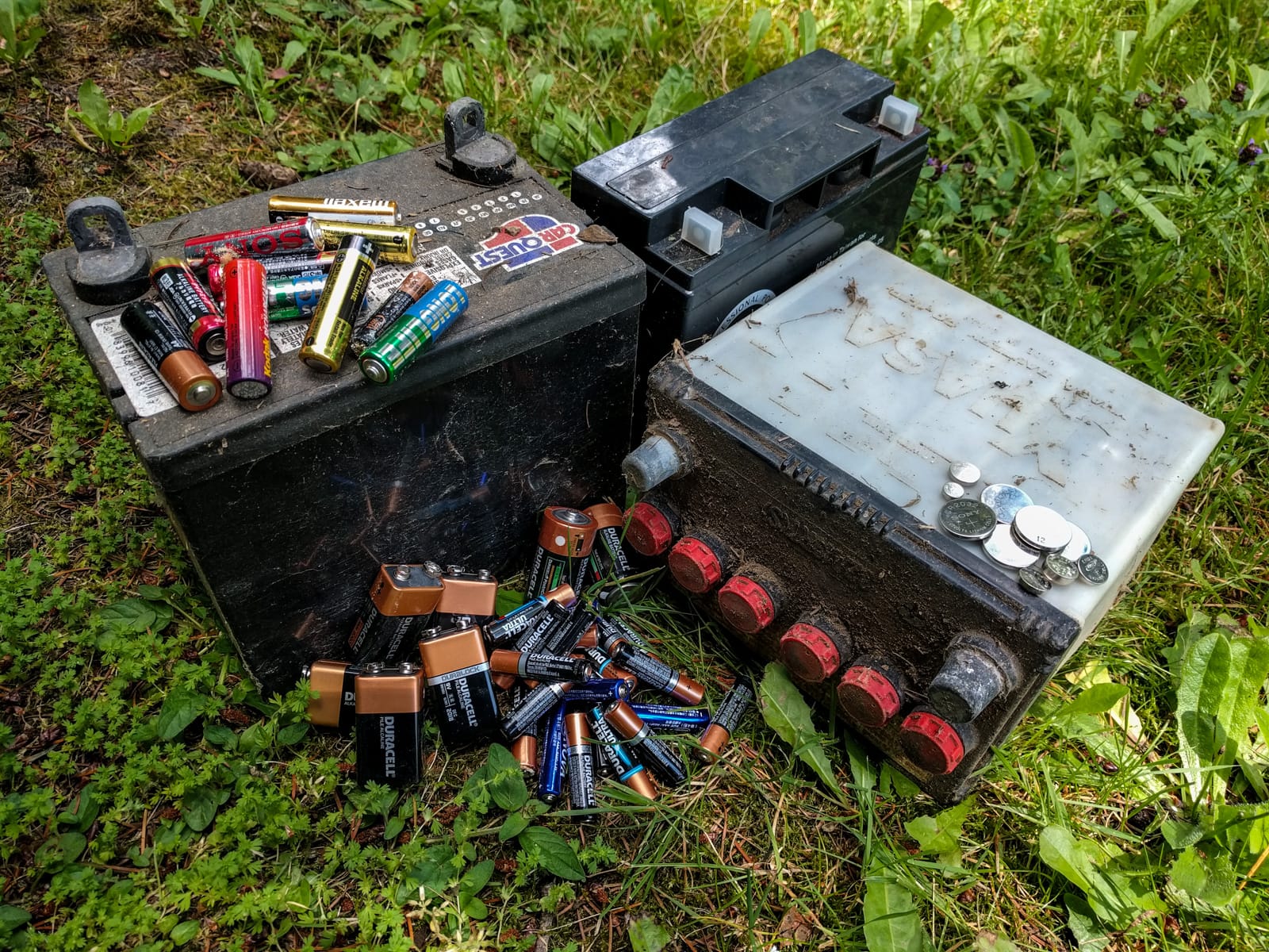 Old batteries