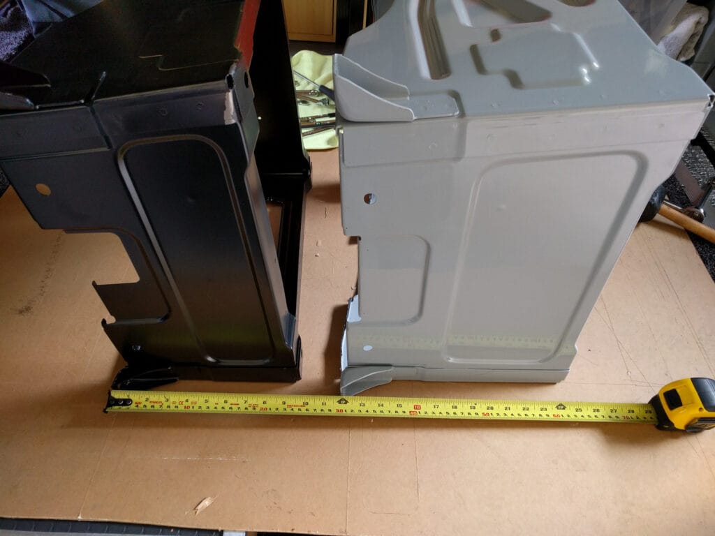 Replacing the seat bases with lower models for the swivels and air ride suspension seats