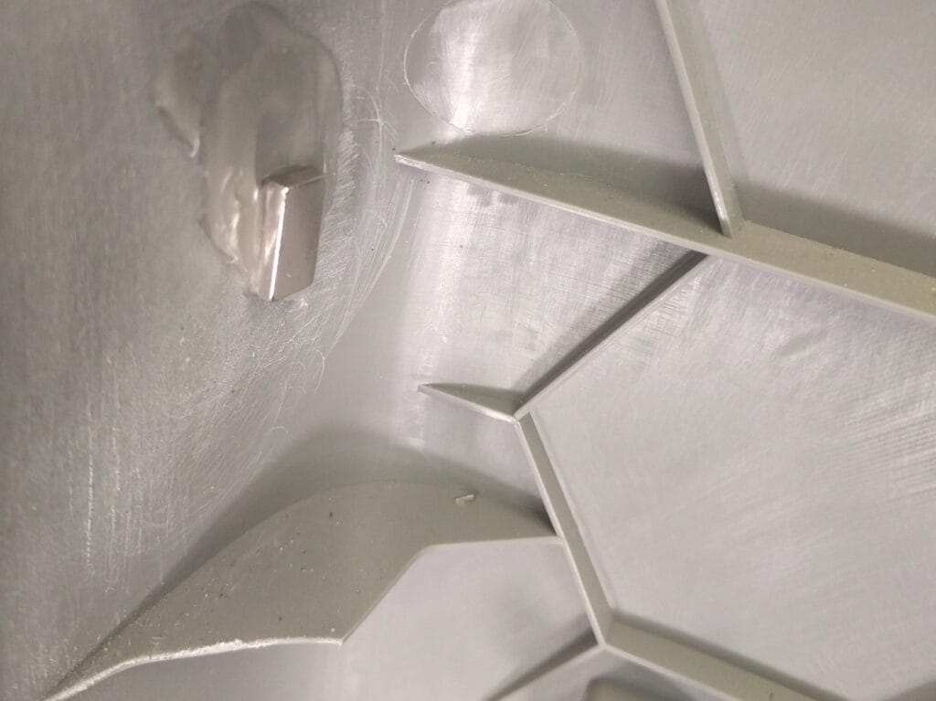 Magnet glued on to inside of B pillar plastic cover