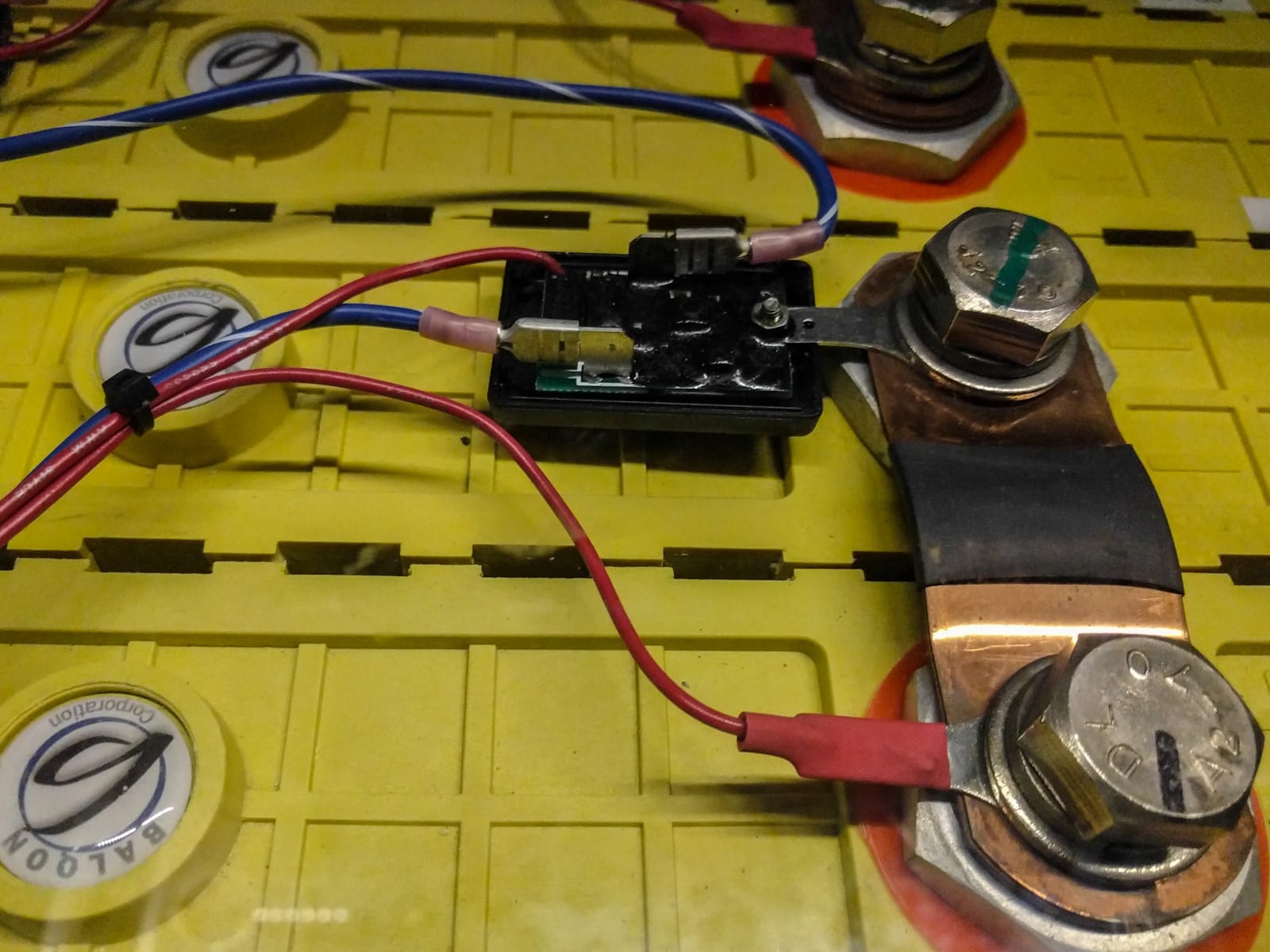 Lithium battery cell with management system (BMS)