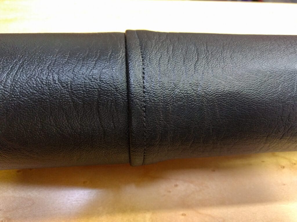 Bed platform headrest stitching
