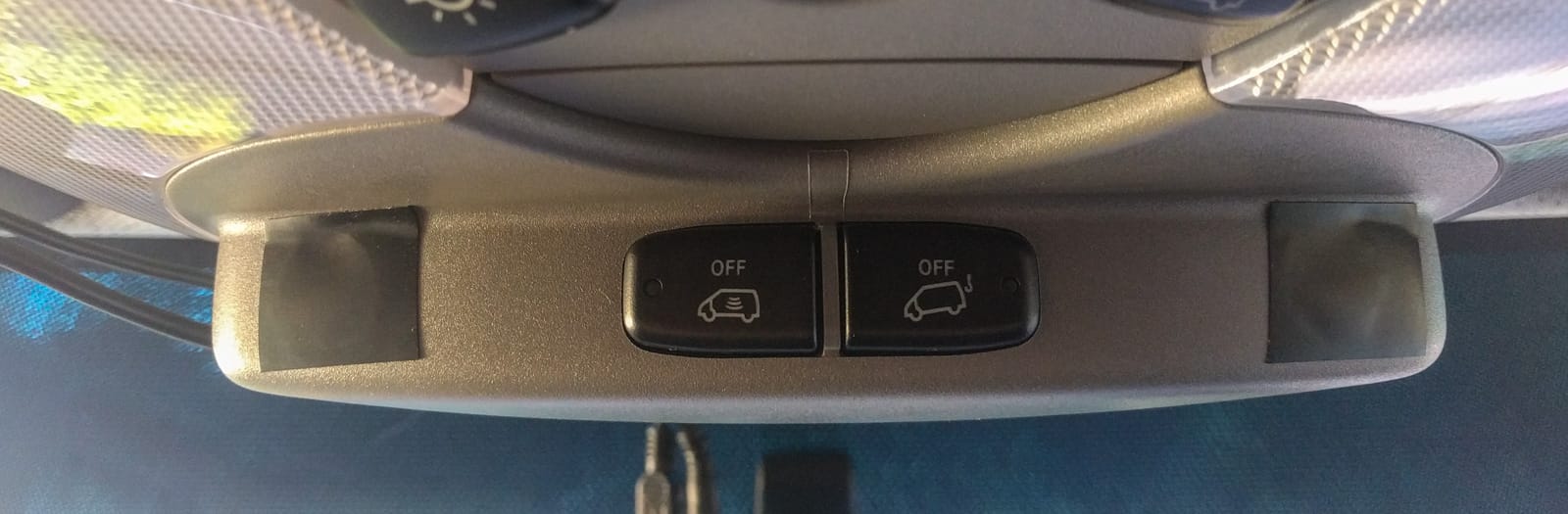 Sprinter alarm buttons close-up