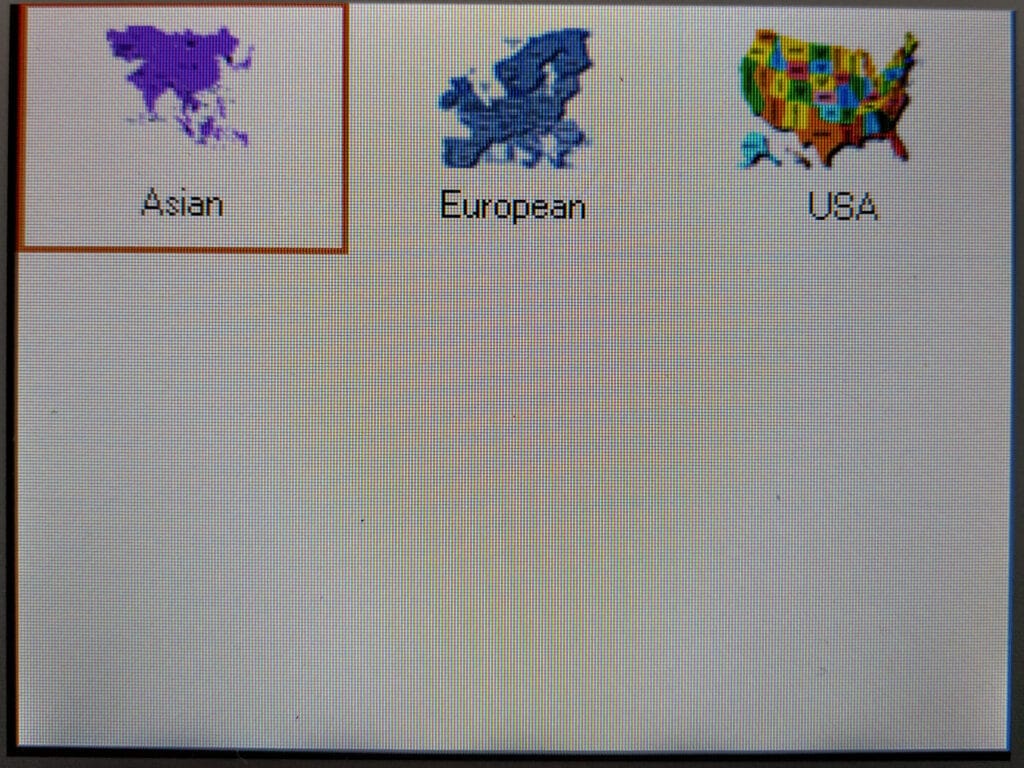 Region choice on MD802