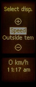 Show speed in the secondary dash display