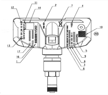 Tire pressure monitor sensor