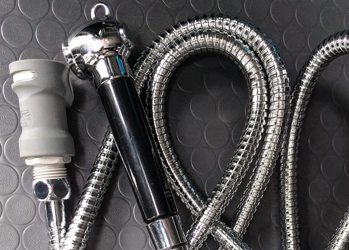 Shower hose and quick disconnect