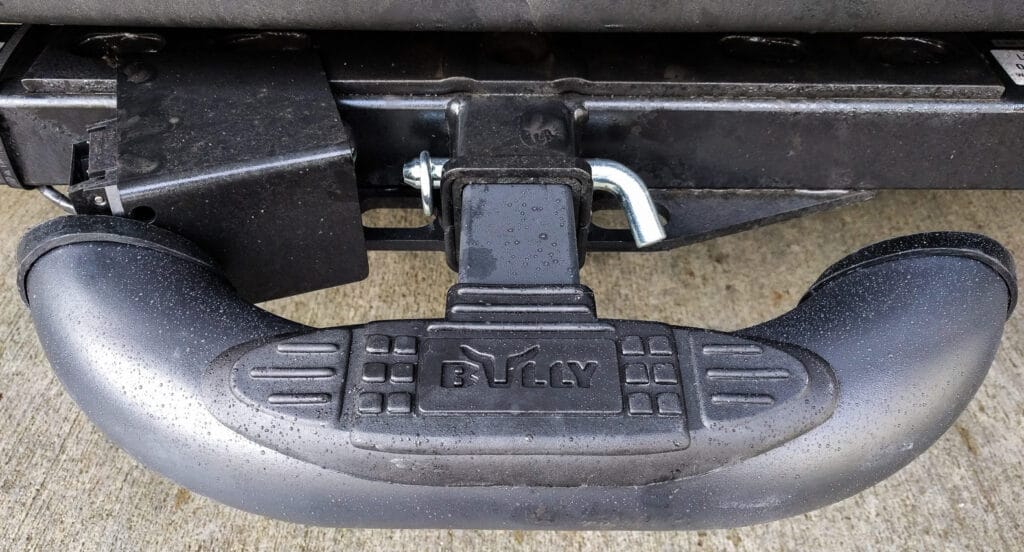 Bully Black Bull bar mounted to Sprinter