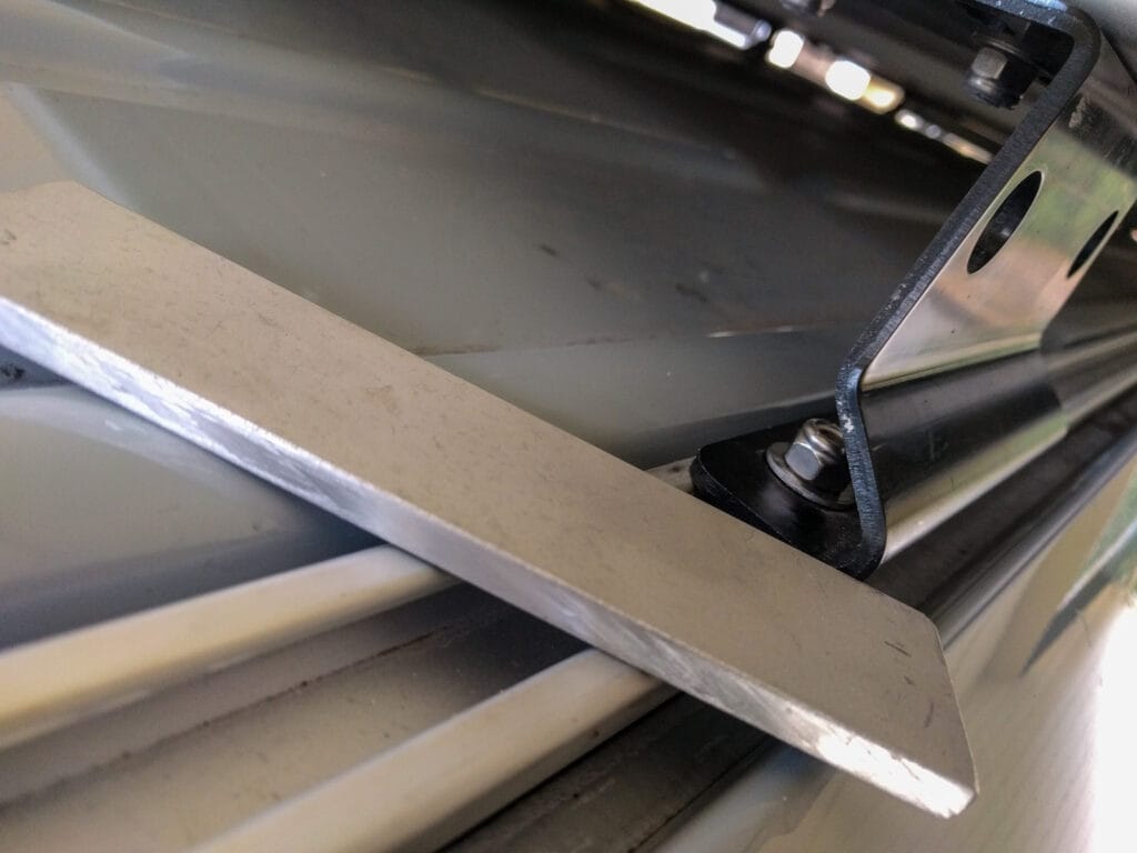 1/4" aluminum bar stock for roof rack shims