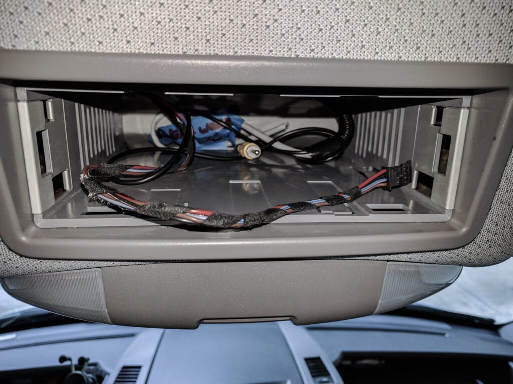 The connector you'll (hopefully) find in the console cubby
