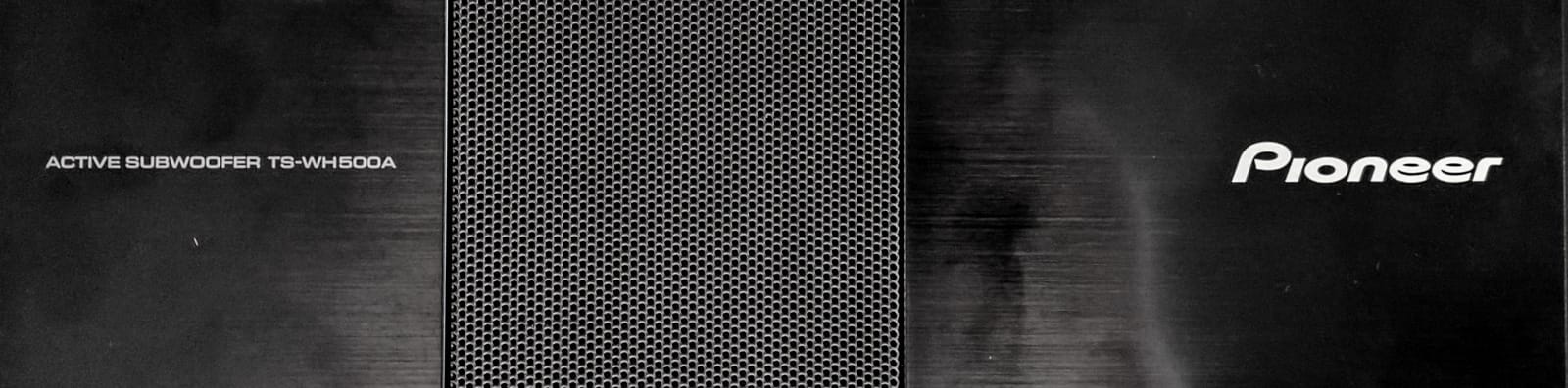 Pioneer subwoofer close-up