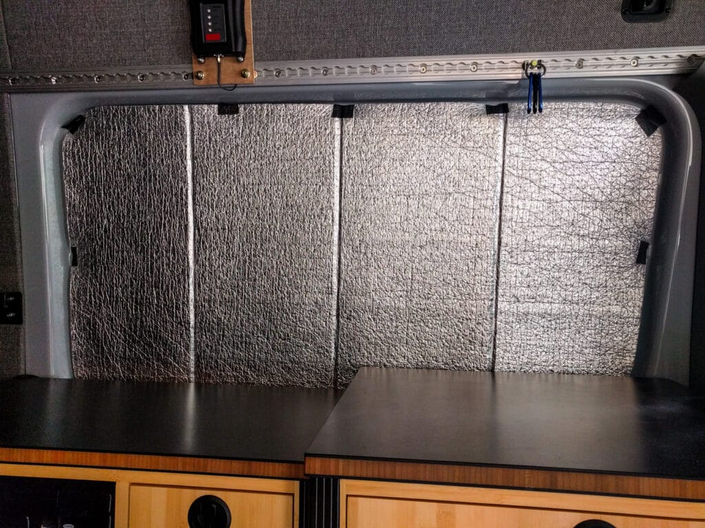 Low-E window coverings that will fold up.