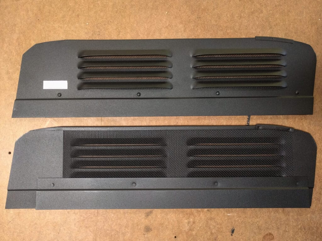The two vents, straight out of the box