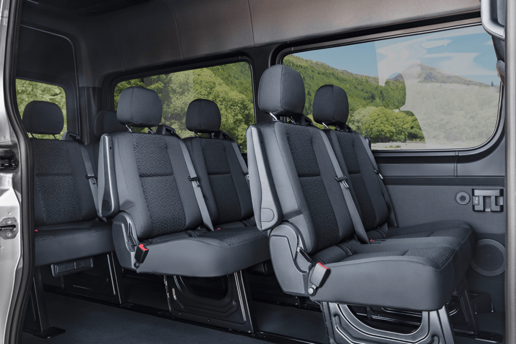 Two-person reclining passenger seats. Hope these make it to the USA